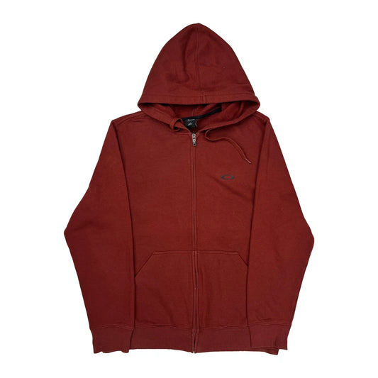 Regular Fit Oakley Hoodie - Large Red Cotton