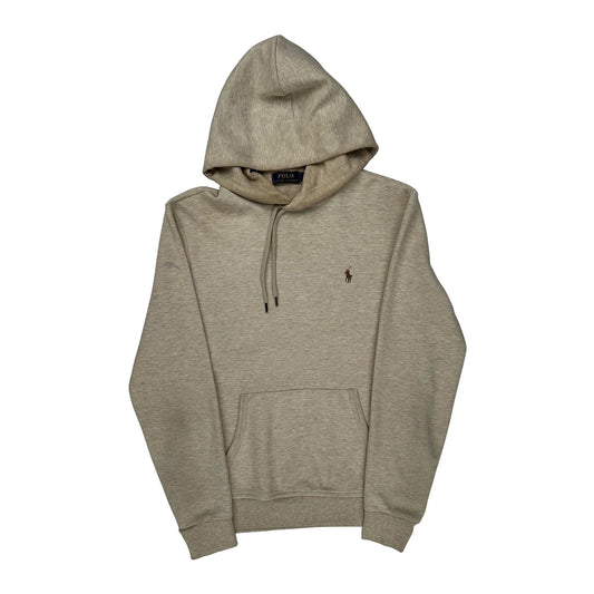 Vintage Polo By Ralph Lauren Hoodie - Small Beige Cotton