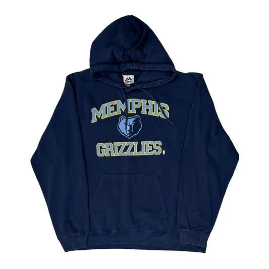 Memphis Grizzlies Majestic College Hoodie - XL Navy Cotton Blend