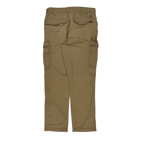 Carhartt Cargo Trousers - 33W 31L Beige Cotton