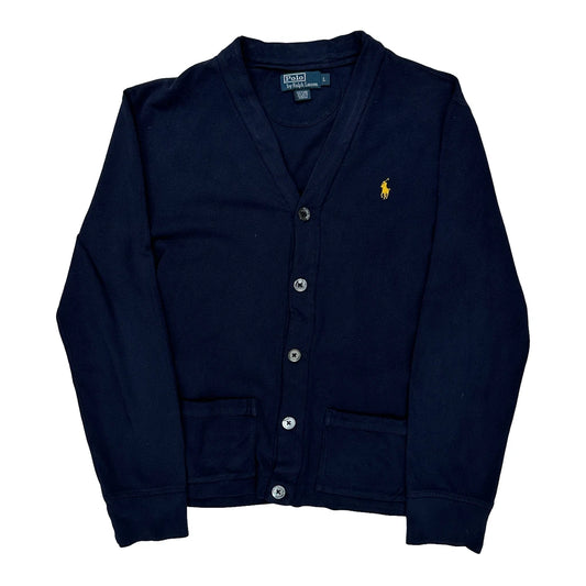 Polo By Ralph Lauren Cardigan - Large Navy Cotton