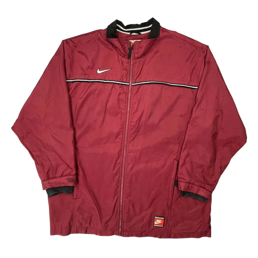 Nike Track Jacket - XL Red Polyester