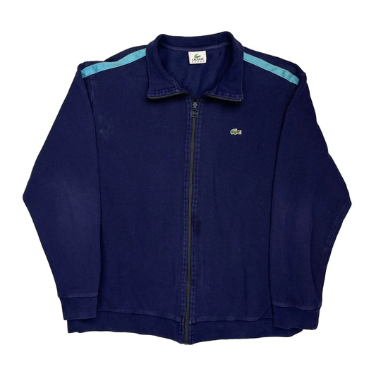 Lacoste Track Jacket - XL Blue Cotton