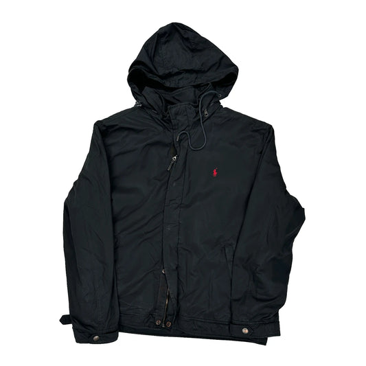 Polo By Ralph Lauren Jacket - Large Black Polyester