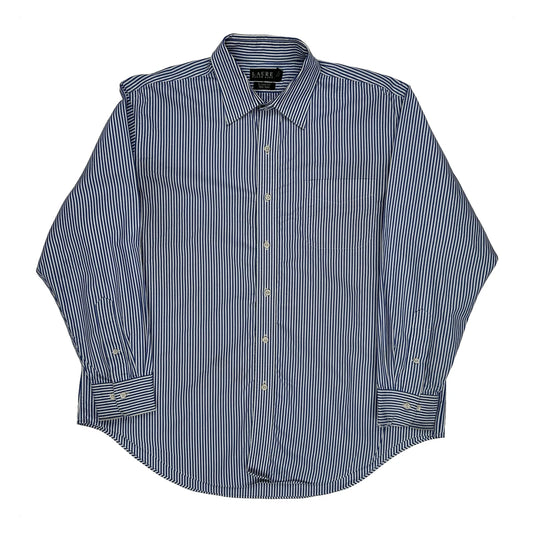 Ralph Lauren Striped Shirt - XL Blue Cotton
