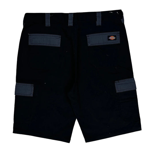 Dickies Cargo Shorts - 36W 10L Black Polyester Blend