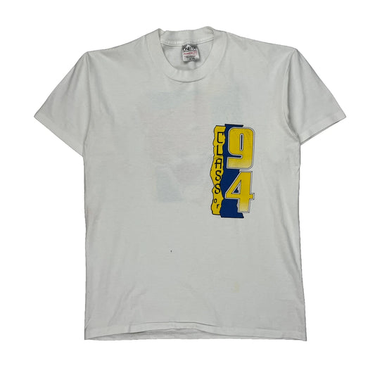 Class Of 94 Oneita College T-Shirt - Large Blue Cotton Blend