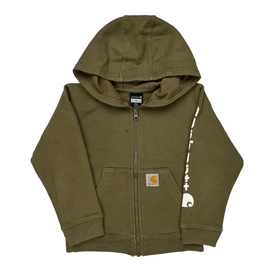 Age 6 Carhartt Hoodie - Small Green Cotton
