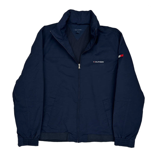 Tommy Hilfiger Spellout Windbreaker - XL Navy Polyester