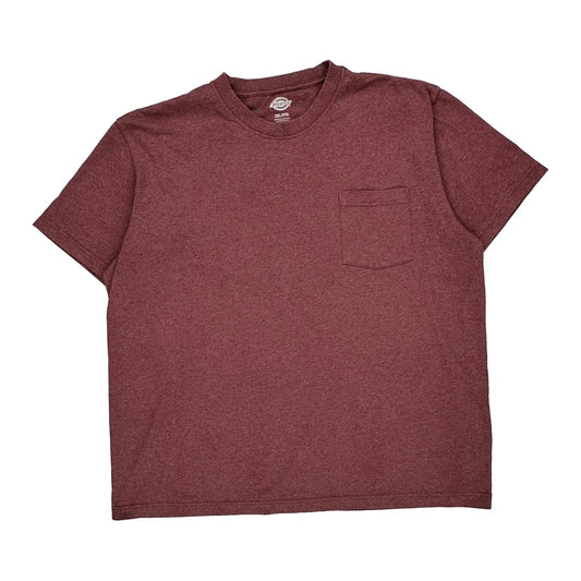 Dickies T-Shirt - 2XL Red Cotton Blend