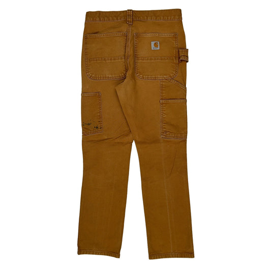 Carhartt Carpenter Trousers - 29W 28L Brown Cotton