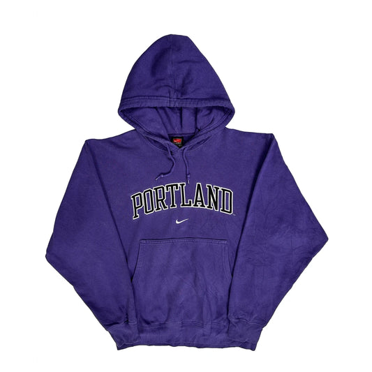 Portland Nike College Hoodie - Small Purple Cotton