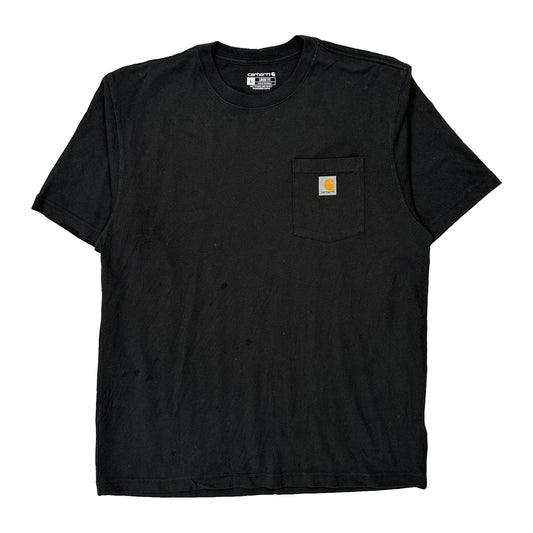 Carhartt T-Shirt - Large Black Cotton
