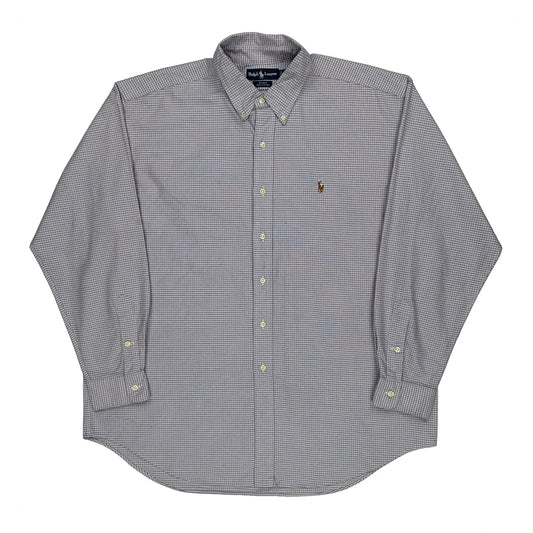 Blake Ralph Lauren Checked Shirt - XL Grey Cotton