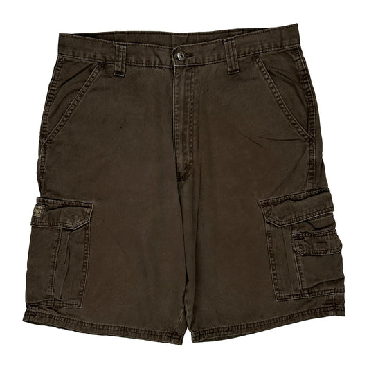 Wrangler Cargo Cargo Shorts - 34W 10L Brown Cotton