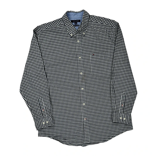Tommy Hilfiger Checked Shirt - XL Black & White Cotton