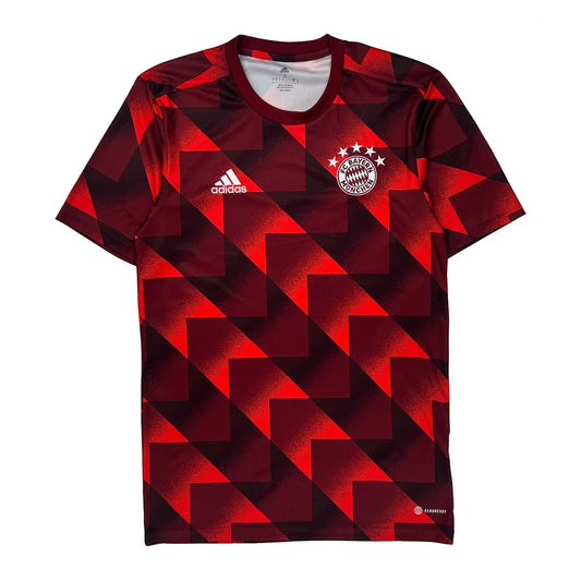 Bayern Munich Adidas 2022-23 Training Football Shirt - Small Red Polyester