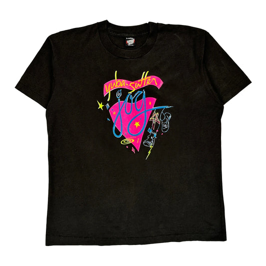 Yuba-Sutter Screen Stars Single Stitch T-Shirt - XL Black Cotton Blend