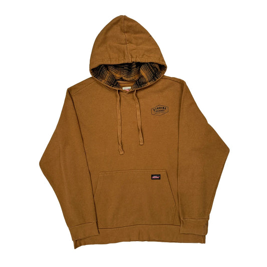 Dickies Hoodie - Large Brown Cotton Blend