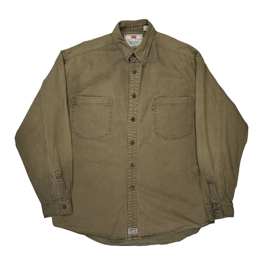 Levis Shirt - Large Khaki Cotton