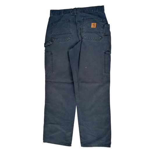 Carhartt Double Knee Carpenter Trousers - 30W 30L Blue Cotton