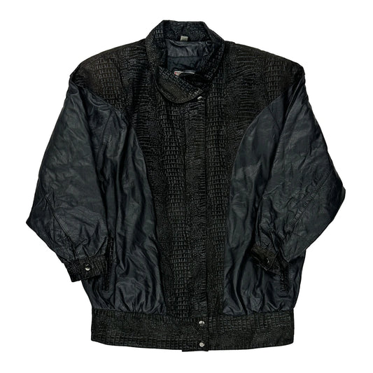 Unbranded Leather Jacket - Medium Black Leather