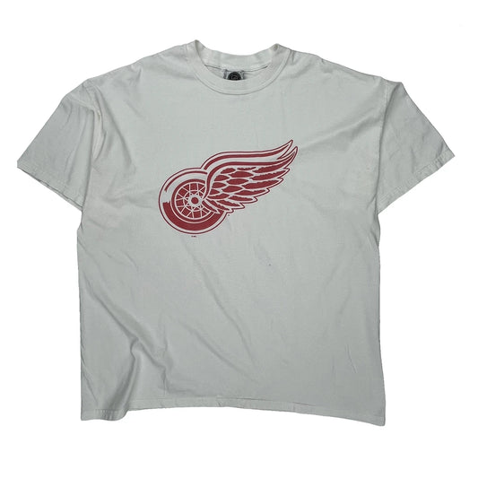 Detroit Red Wings Nhl Graphic T-Shirt - 3XL White Cotton