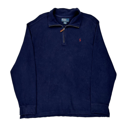 Polo By Ralph Lauren 1/4 Zip - XL Navy Cotton