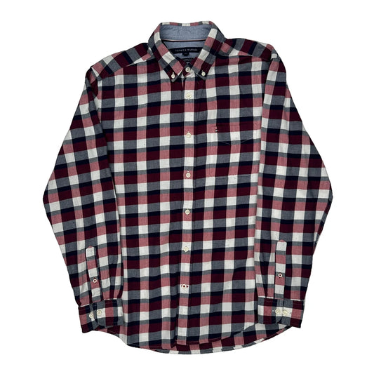 Tommy Hilfiger Checked Shirt - Medium Blue Cotton