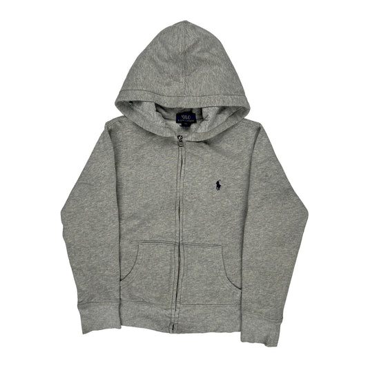 Age 6-7 Polo By Ralph Lauren Hoodie - Small Grey Cotton