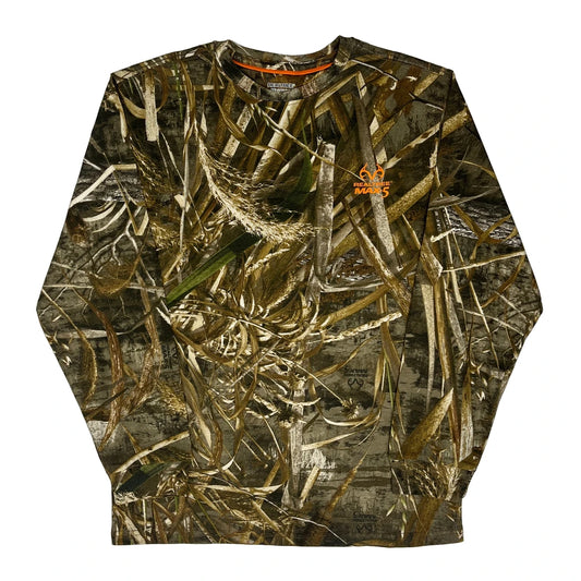 Realtree Camo Long Sleeve T-Shirt - 2XL Camo Cotton Blend