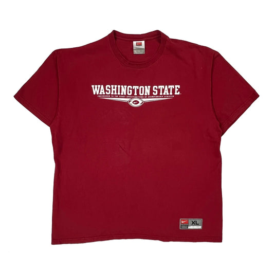 Vintage Washington State Nike College T-Shirt - XL Red Cotton
