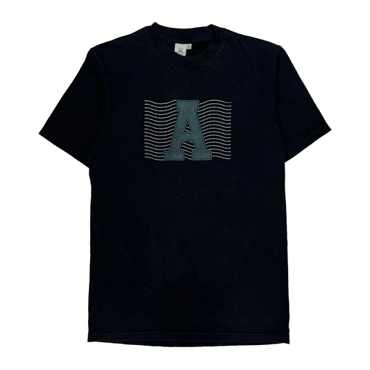 Armani Exchange T-Shirt - Medium Black Cotton