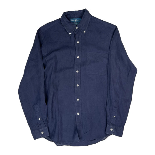 Ralph Lauren Shirt - Medium Navy Linen