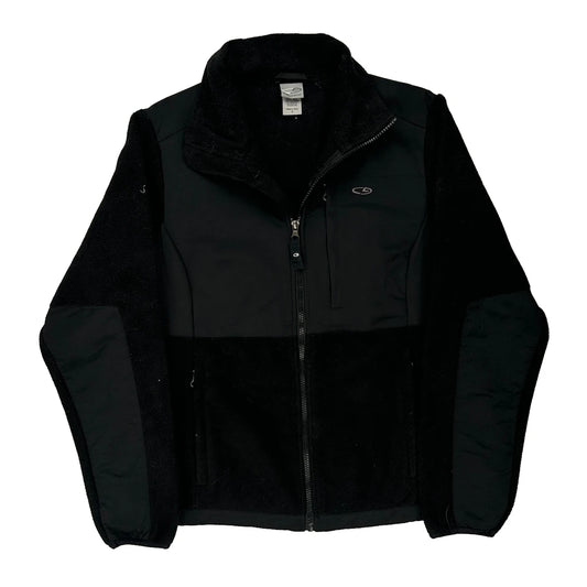 Champion Fleece Jacket - Small Black Polyester