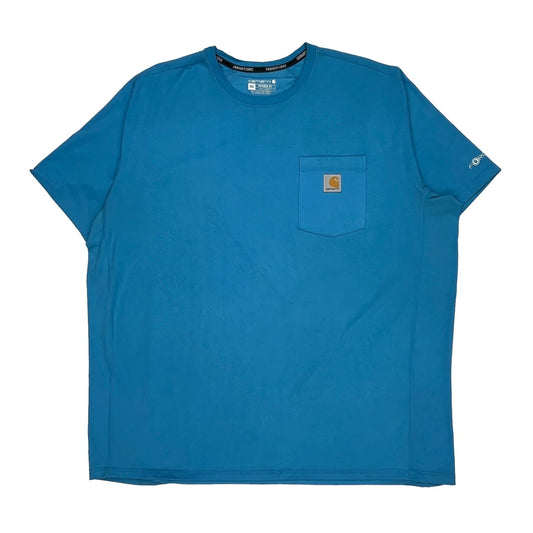 Carhartt T-Shirt - 2XL Blue Cotton