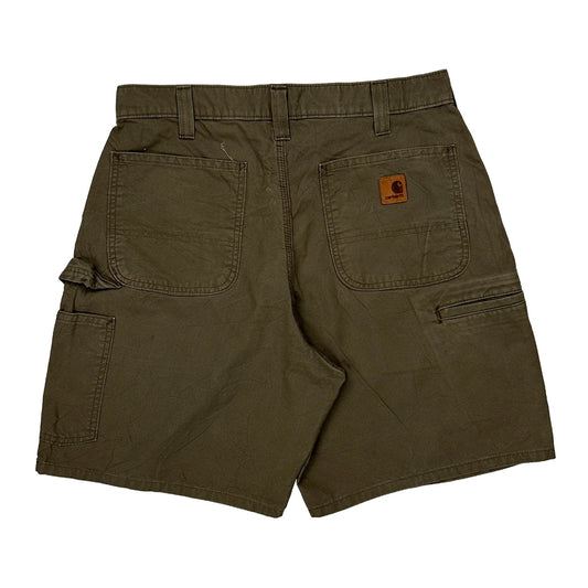 Original Fit Carhartt Carpenter Shorts - 31W 10L Brown Cotton
