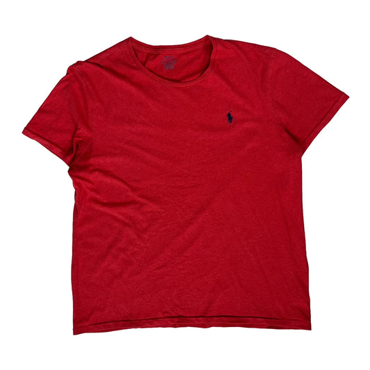 Vintage Polo By Ralph Lauren Slim Fit T-Shirt - XL Red Cotton