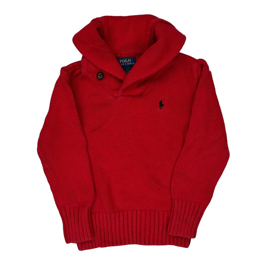 Age 5 Polo By Ralph Lauren Sweater - Small Red Cotton