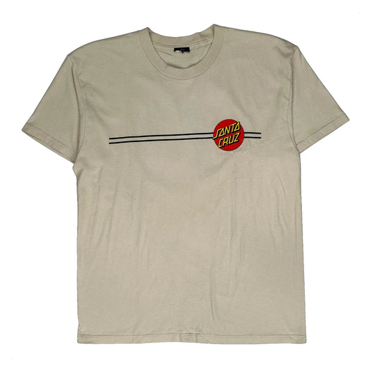 Santa Cruz Graphic T-Shirt - Medium Cream Cotton