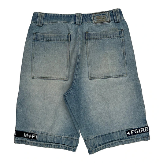 Francois Girbaud Hip Hop Denim Shorts - 34W 12L Light Wash Cotton