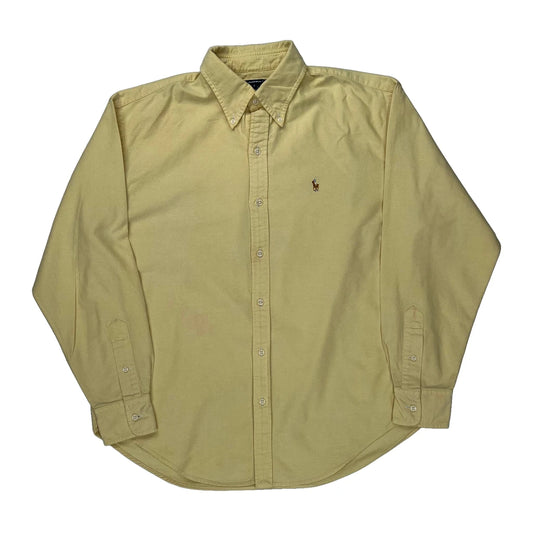 Ralph Lauren Sport Shirt - Small Yellow Cotton