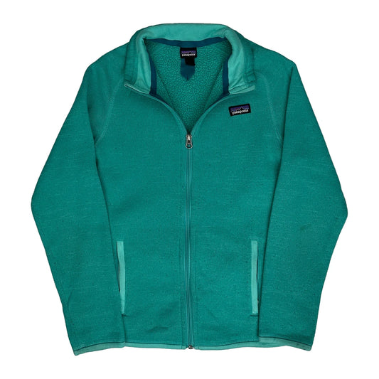 Patagonia Fleece Jacket - Large Green Polyester