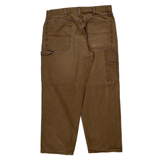 Dickies Carpenter Trousers - 32W 29L Brown Cotton