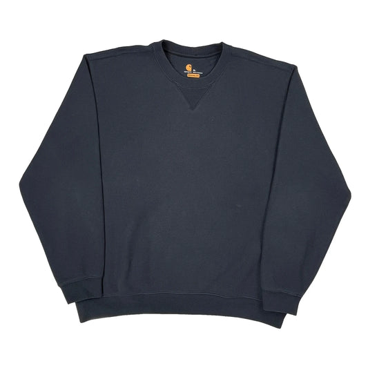 Vintage Carhartt Sweatshirt - XL Navy Cotton