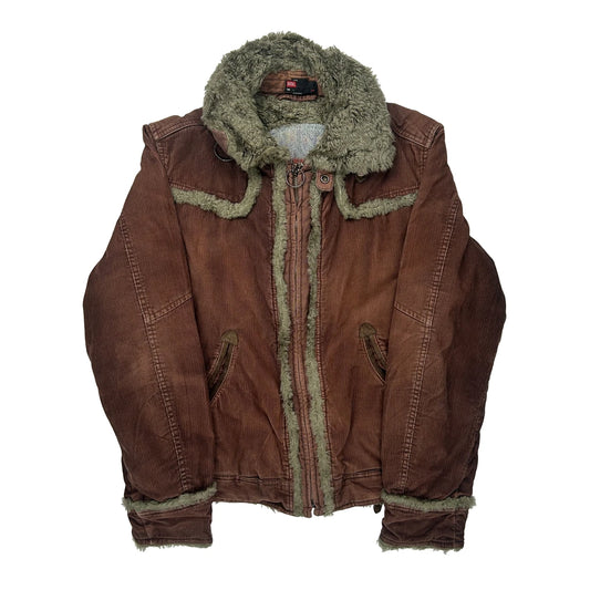 Diesel Cord Jacket - Large Brown Corduroy