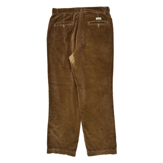 Polo By Ralph Lauren Trousers - 32W 31L Brown Corduroy