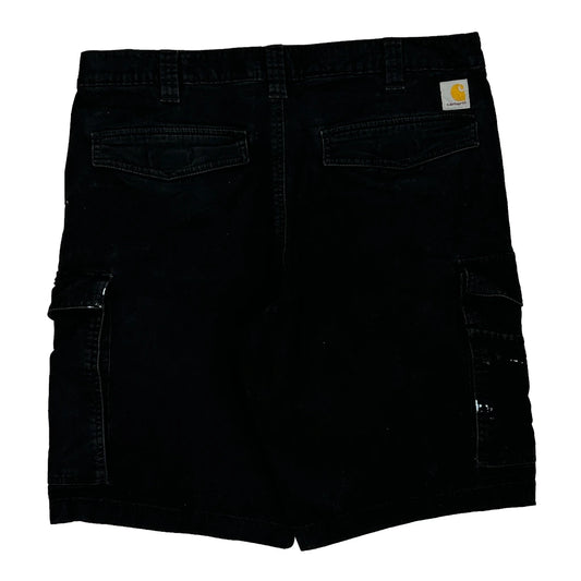Carhartt Cargo Shorts - 37W 11L Black Cotton Blend