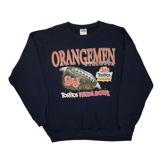Syracuse Orangemen Tultex Graphic Sweatshirt - 2XL Navy Cotton Blend
