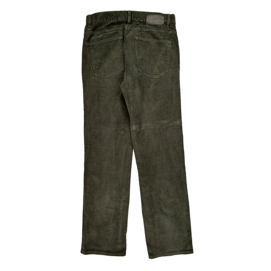 Calvin Klein Jeans Cord Trousers - 32″ Waist Green Cotton